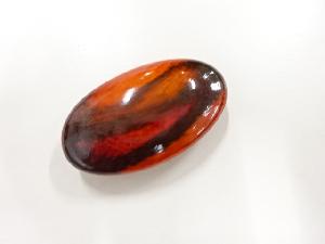 アンティーク　九谷焼帯留め